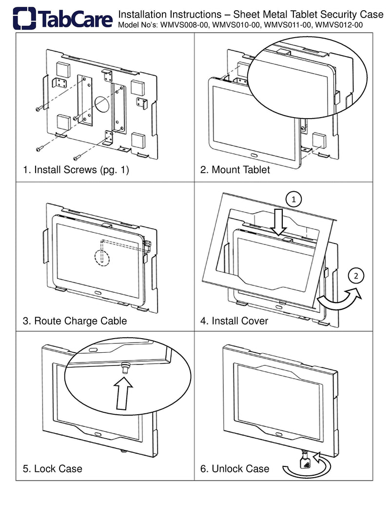TABcare Locking Security Metal Case for Apple iPad 7/8/9 10.2" Tablet for Kiosk, POS, Store, Show Display (White, iPad 7/8/9 10.2) White iPad 7/8/9 10.2"