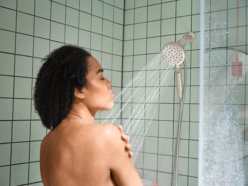 Moen Verso Handshower, Detachable Round Shower Head with Magnetix Docking System, 60" Hose, Spot Resist Brushed Nickel, 220H2SRN Spot Resist Nickel