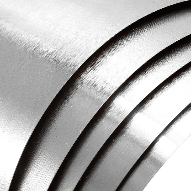 uxcell 304 Stainless Steel Foil Roll，0.3mm x 300mm x 1M Polished Finish Metal Strip Plate Sheet for Crafts, Electronic Equipment, Silver Tone 0.3mm x 300mm x 1M 1