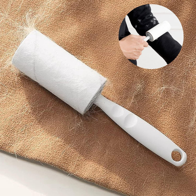 MELERIO Lint Rollers 5 Refills Full 420 Sheets with Protective Cover,1 handle with 6 Extra Sticky Lint Roller Set for Clothes, Sofa, Bed and Carpet, Lint Roller for Pet hair, Cat Hair, Dog Hair, Dust