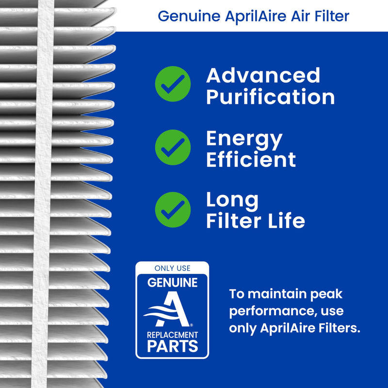 AprilAire 610 Replacement Filter for AprilAire Whole House Air Purifier 1625FG - MERV 11, Clean Air & Dust, 16x25x4 Air Filter (Pack of 1) Healthy Air 11