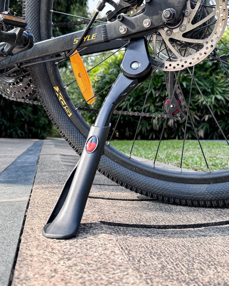 Wakano Bike Kickstand 24"-29", Adjustable Height Bike Stand for Adult Bike, Electric Bike, Mountain Bike, Fat Tire Bike, Motorcycle. Required 2 Holes In Bike Chainstay(40mm apart).