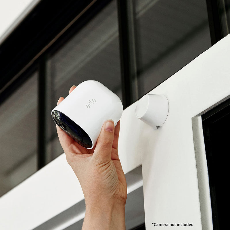 Arlo Magnetic Wall Mounts - Arlo Certified Accessory, Indoor or Outdoor Use, Works with Arlo Pro 5S 2K, Pro 4, Pro 3, Ultra 2, and Ultra Cameras, White - VMA5000, 2 Count (Pack of 1) Magnetic Wall Mount