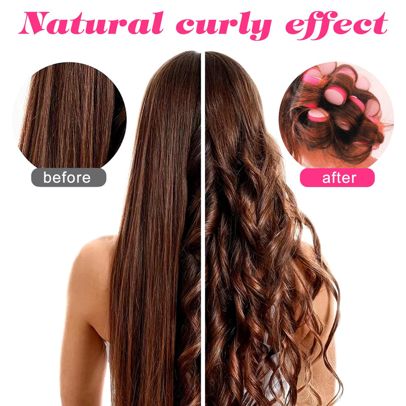 Uonlytech 8pcs Hair Sponge Curlers Hair Rollers Set Self Grip Foam Hair Rollers for Women and Girls Picture 2