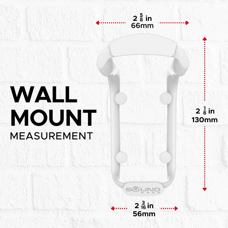 Sound Bass Move Speaker Wall Mount Bracket, Weatherproof, Compatible with Sonos Move & Move 2, Including Mounting Accessories (Move 2 - White) Move 2 - White