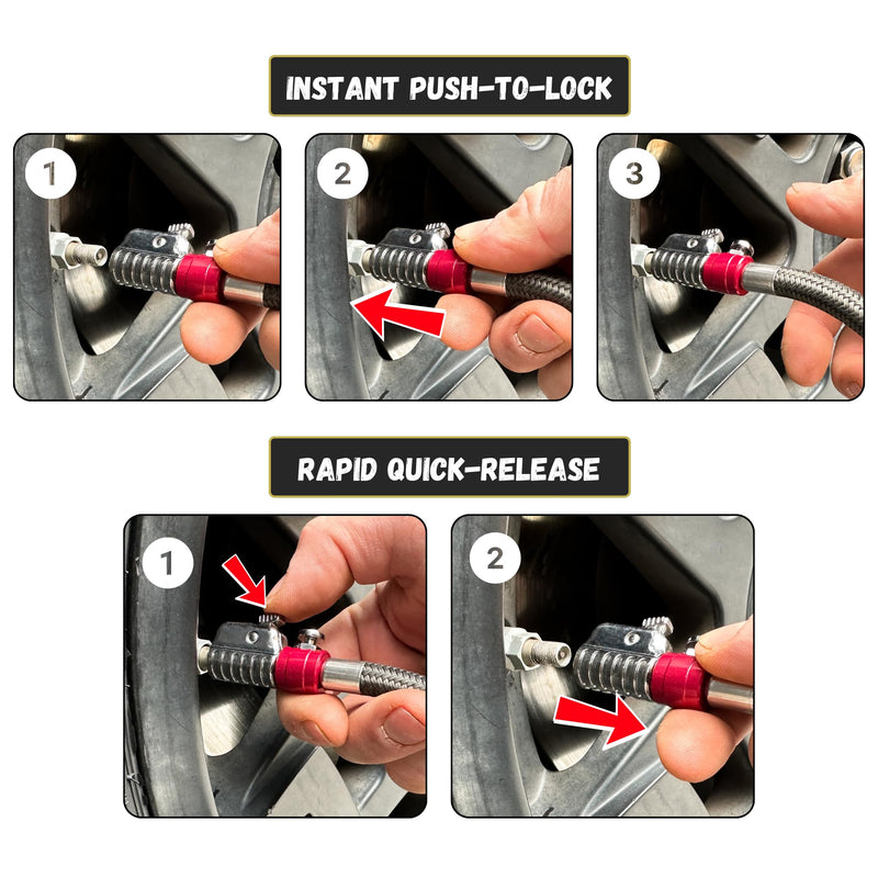 JACO ElitePro-X Tire Pressure Gauge with Lightning Chuck (60 PSI) 60 PSI