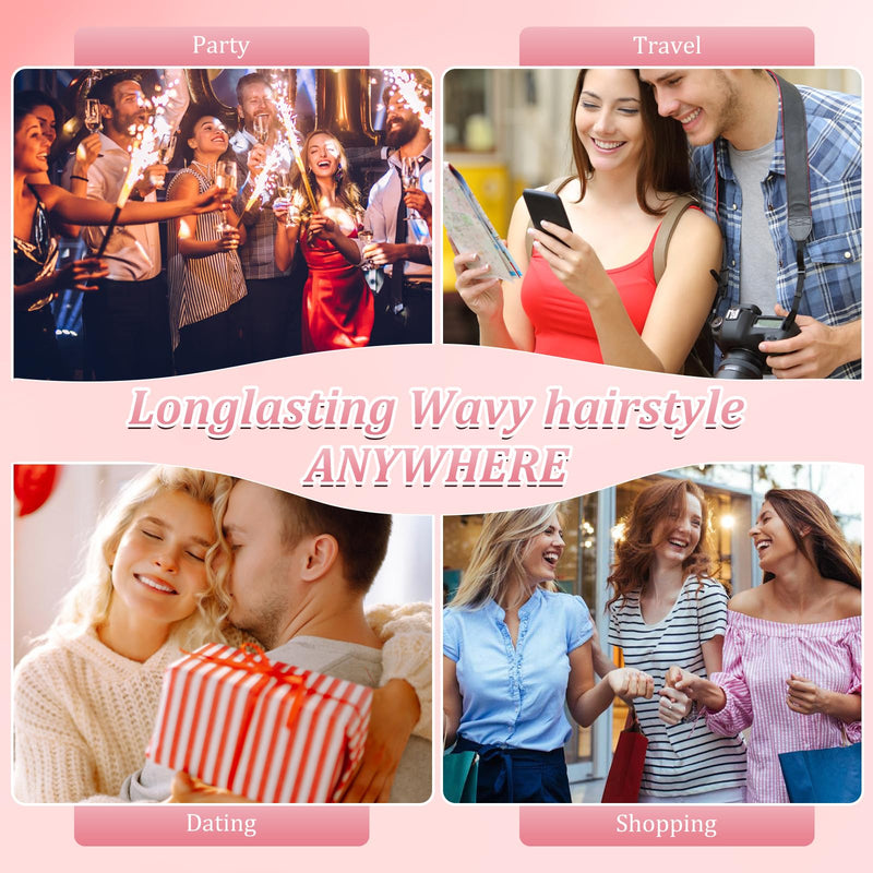 Hair Crimper for Women, Crimping Iron Hair Crimper with 3 Gear, Auto Shut Off & Negative Ion for Long-Lasting Root Volume Fluffy Hairstyle
