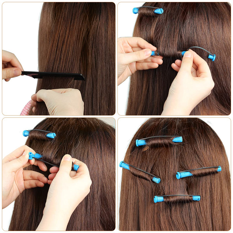 108Pcs Perm Rods, 0.9 cm/1.5 cm/2.2cm Cold Wave Hair Perm kit | Large Medium Small Hair Rollers Kit for Long & Short Hair Different Hairdressing Styling Tool or DIY (3 Colors)