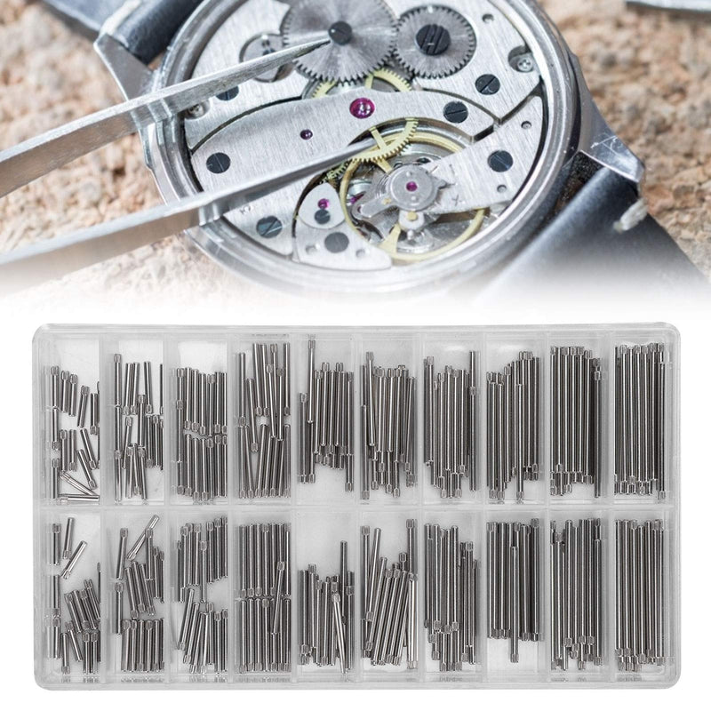 1.3Mm/1.4Mm 8‑26Mm Stainless Steel Watch Band Pins, Watch Band Link Cotter Pins Spring Bars Tools, 300Pcs Watch Bracelet Pin Friction Assortment Watch Repairing Accessories