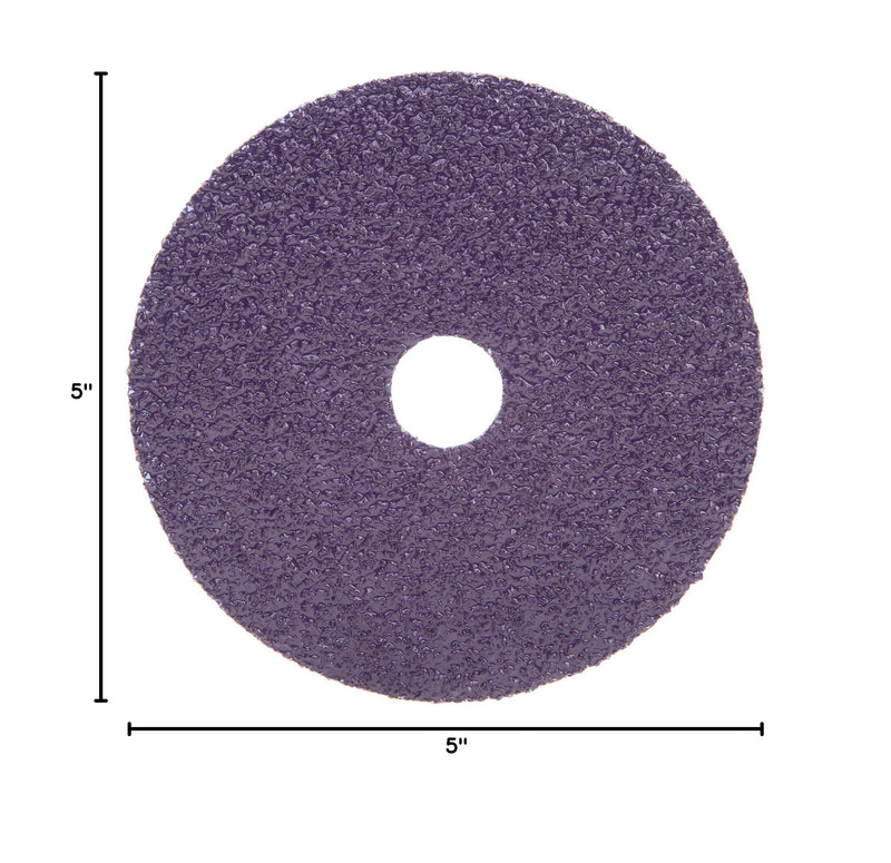3M Cubitron II Abrasive Fibre Disc, 33413, 5 in x 7/8 in, 36+ Grit, 5 Pack, High Performance, Fast Cutting, Long Lasting Very Coarse