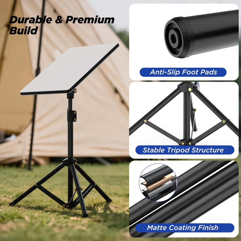 Hugener Starlink Mini Tripod Stand, Portable & 360° Rotation | Stable Tripod Mounting Kit, Quick Tool-Free Setup, Height Adjustable with 360° Tilt for Camping/ RV and Outdoor