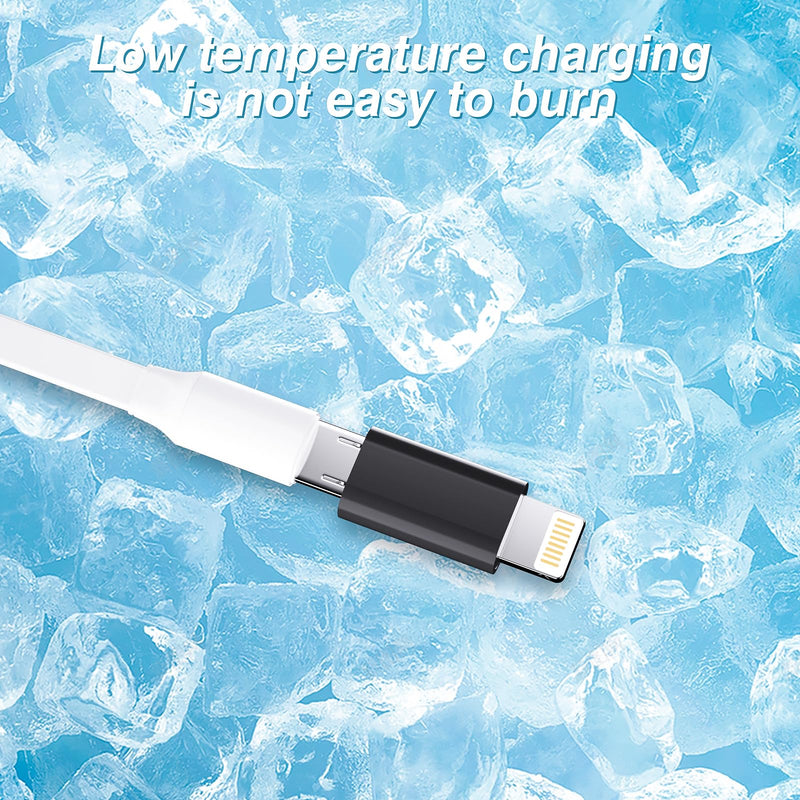 Micro USB Female to Lightning Male Charging Adapter 3 Pack for iPhone 14 13 12 11 Pro Max Android Cable Compatible for Apple MFi Certified Micro USB Adapter for iPad Pro Air Mini