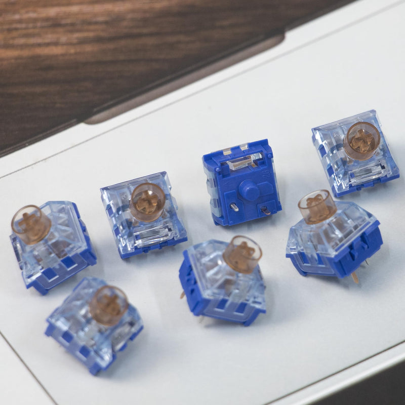 Kailh Box Whale Pro Silent Mechanical Keyboard Switch,Deep Sea Silent Tactile 3-Pin 45gf Waterproof Dustproof Quiet Pre-Lubed Switches(Whale Tactile,45Pcs) 45PCS