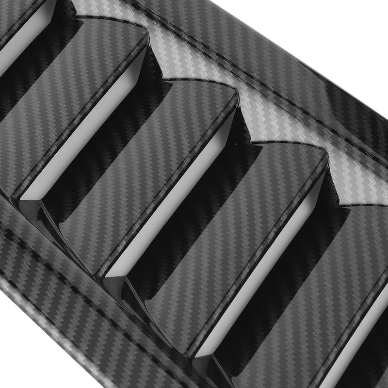 Estink Car Bonnet Vents, Pack of 2 ABS Plastic Universal Auto Air Vents Engine Hood Exterior Parts Replacement Vent Modified Accessory Fit for Focus RS MK2 Style (Carbon Fiber), (Estinkuf8e210nhg-11) Carbon Fiber