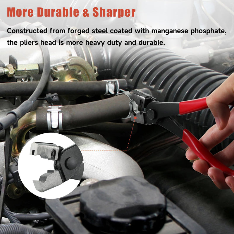 AKIHISA CV Boot Clamp Pliers, 7inch Hose Clamp Pliers, Clic & Clic-R Type for Automobile Collar Repair Tools