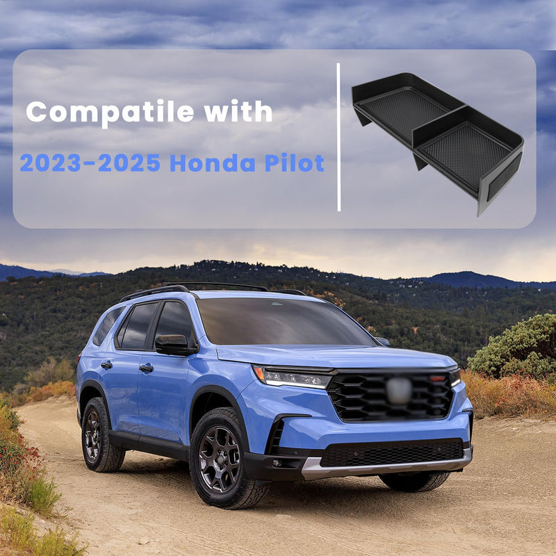 Center Console Organizer Compatible with 2023 2024 2025 Honda Pilot/ 2026 Honda Passport Secondary Storage Box ABS Material Insert Divider Interior Accessories Center console tray