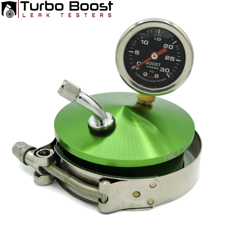 Turbo Boost Leak Testers 3" inch - 6061 Billet Aluminum - 30 PSI - Intake Charge Pipe Pressure Check - Includes Both Tire and 1/4" Air Fititng