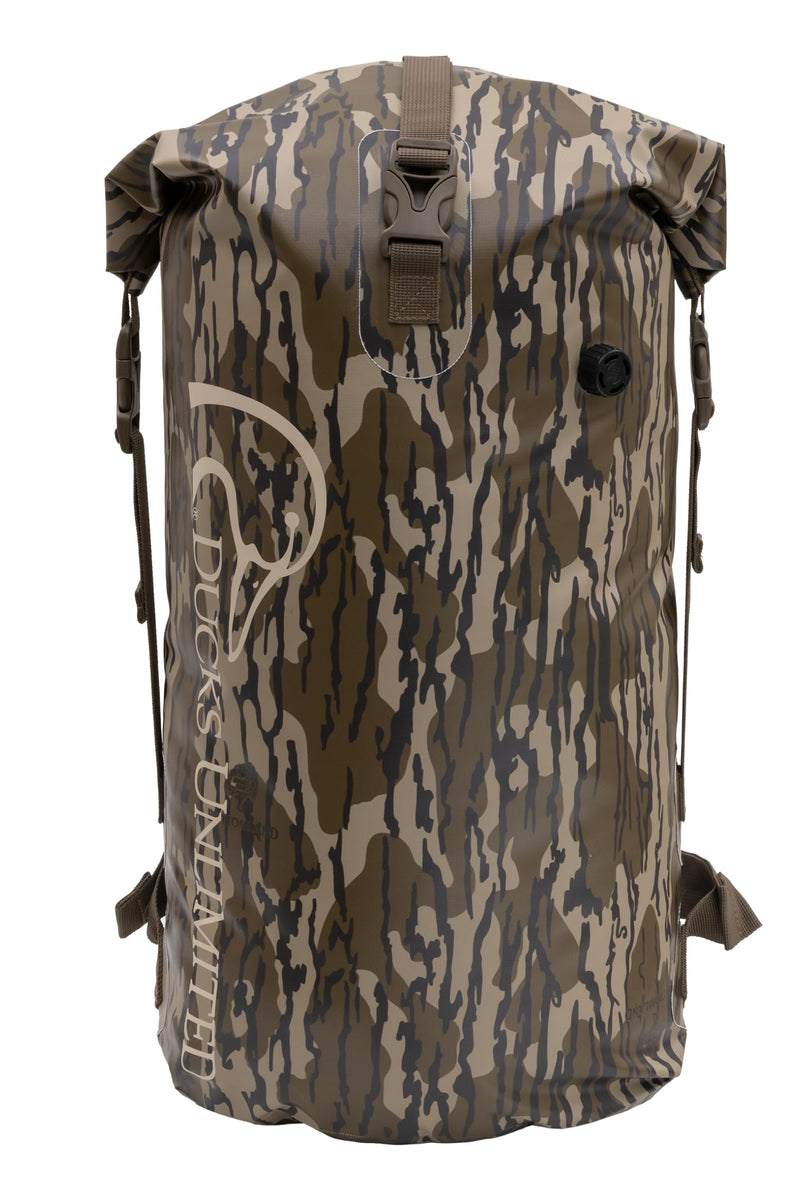 ALPS OutdoorZ Ducks Unlimited Guardian Backpack Dry Bag, 35L - Mossy Oak Original Bottomland