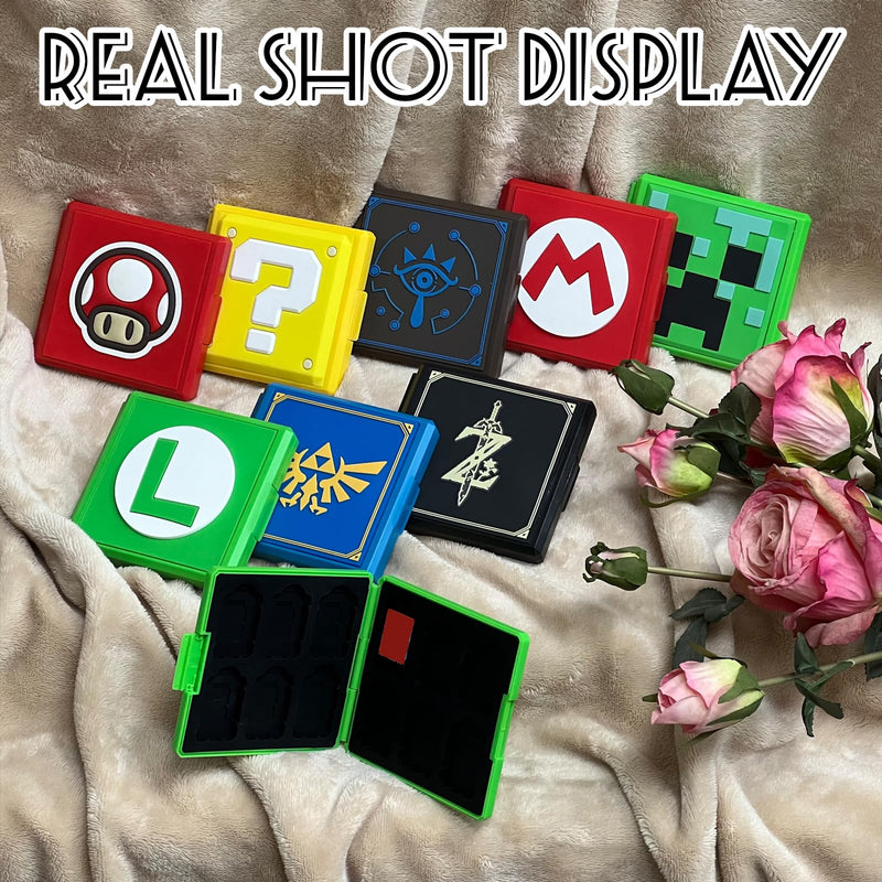 doepeBAE Game Card Case for Nintendo Switch,Portable Game Card Holder,Hard Shell Storage Case,Large Capacity Switch Card Organizer with 12 Card Slots (L) L