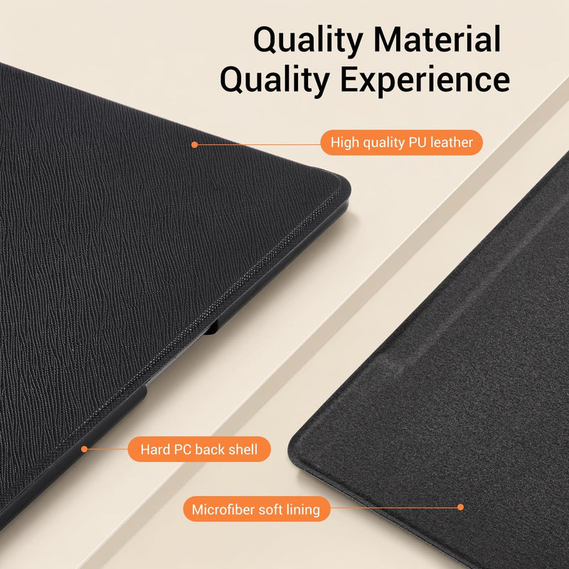 CoBak Case for Remarkable Paper Pure Tablet 10.3 inches 2026, Black | Hard Back Shell Protective, Auto Wake/ Sleep, Book Folio Cover with Built-in Pen Holder and Nibs Holder **Black For reMarkable Paper Pure 2026 Released