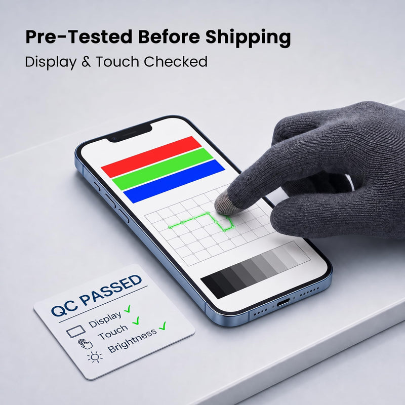 AuraLens for iPhone 13 Pro Max Screen Replacement Kit LCD Display Assembly | A2484 A2641 A2643 A2644 A2645, FHD INCELL Display Digitizer 6.7 Inch, COF, 120Hz, Repair Tools, Adhesive, Screw Pad, Black For iPhone 13 Pro Max (6.7")