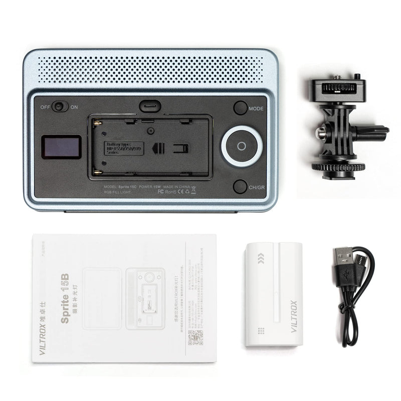 VILTROX 18W 2800K-6800K CRI 95+ On Camera LED Panel Video Light, 1800LUM Smartphone Control LED Key Light, Dimmable Photography Fill-in Lamp 10 Lighting Effects for Photography YouTube Tiktok 18W CCT & Bluetooth