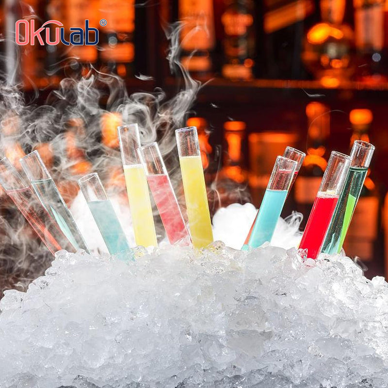 Glass Test Tubes Bulk 50pcs,16ml 20x100mm Test Tube with Cap and Brush, Glass Test Tube for Scientific Plants,TTGS01A50 50pcs of 20x100mm(16ml)