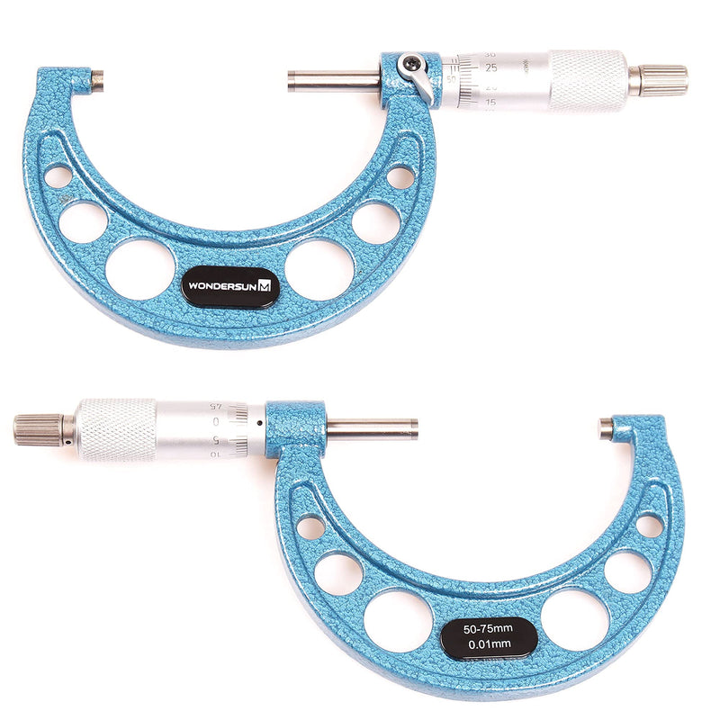Outside Micrometer 2-3" Measuring Range,0.0001" Graduation for Machinists,Professional Precision Tool for Accurate Measurements Outside Micrometer (2-3" Range)