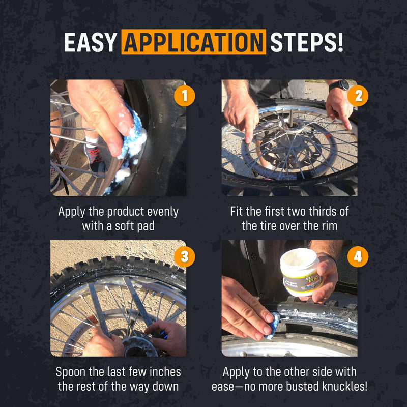 Pro Bud's Tire Changing Paste - Peerless Lubrication Tire Mounting Paste for Quick Changes and a Secure Fit - Slip-Resistant for Mounting Tires - 4 oz. Standard