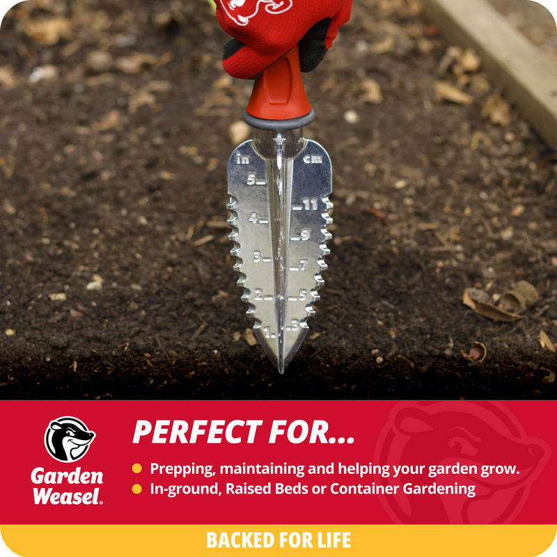 Garden Weasel 3-Piece Hand Tool Combo Set | Trowel, Transplanter and Cultivator | Heavy Duty Lawn and Garden Set, Digging, Planting, and Weeding | 91370