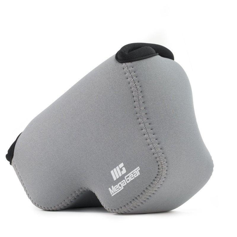 MegaGear ''Ultra Light'' Neoprene Camera Case Bag with Carabiner for Nikon COOLPIX B500 Digital Camera (Gray) Gray