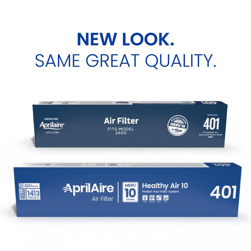 AprilAire 401 Replacement Furnace Filter for AprilAire 2400, Space-Gard 2400 Whole-House Air Purifiers - MERV 10, 16x25x6 Air Filter (Pack of 1) 16" x 25" x 6" (Pack of 1)