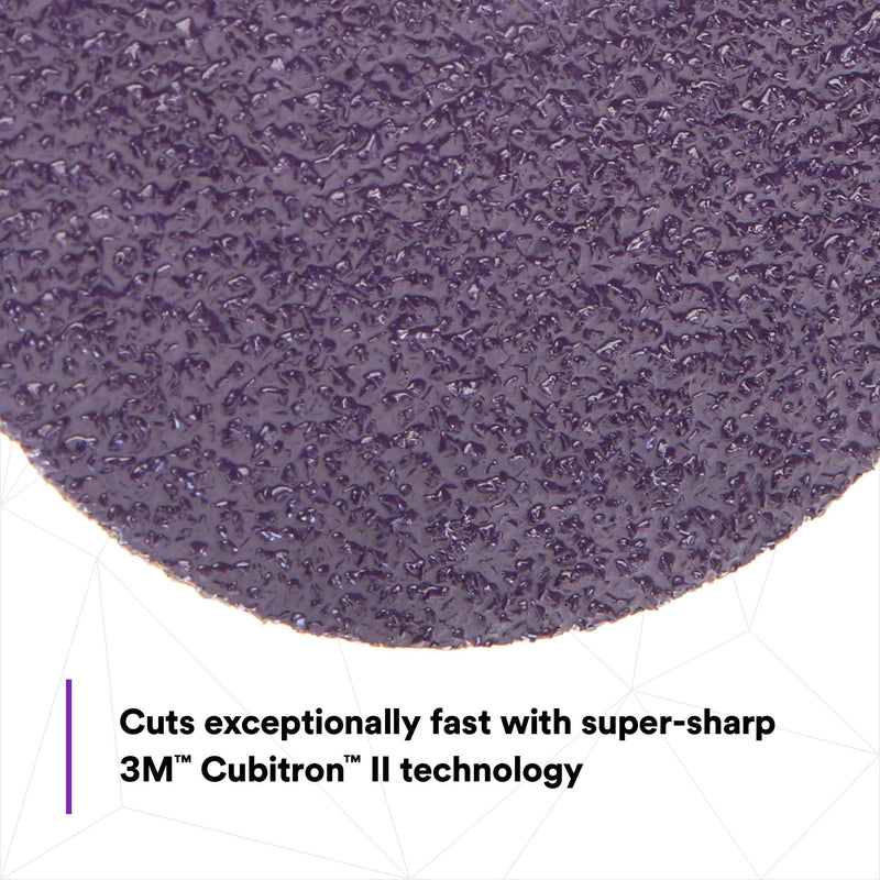 3M Cubitron II Abrasive Fibre Disc, 33413, 5 in x 7/8 in, 36+ Grit, 5 Pack, High Performance, Fast Cutting, Long Lasting Very Coarse