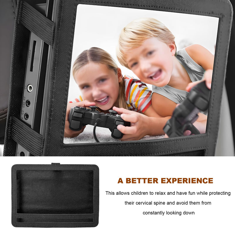DVD Player Headrest Mount Holder, Portable Auto Backseat Mount for 9" to 10" DVD Players, Anti-Slip Video Player Headrest Holder for Most Cars SUVs MPVs, Car Accessories