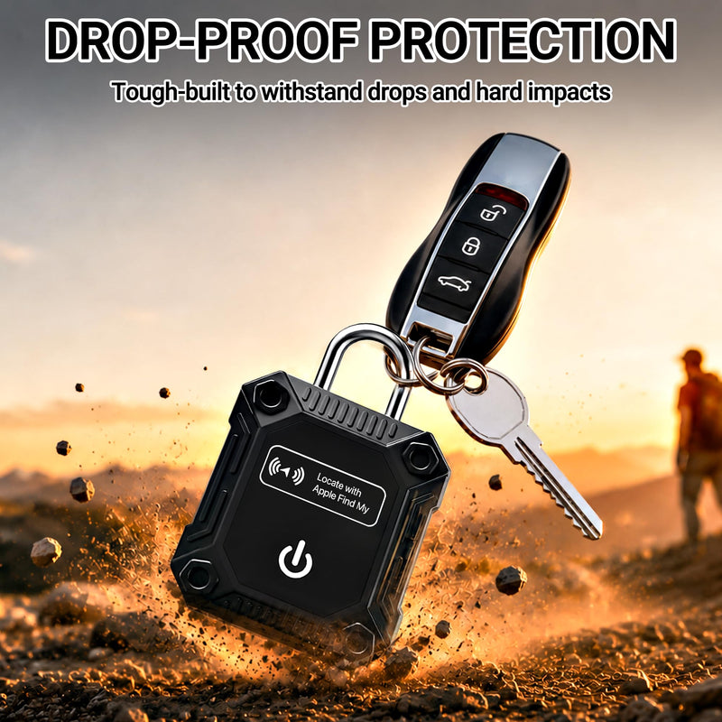 Tracker Tag 2 Pack(iOS Only), Bluetooth Trackers for Apple Find My, 7-Year Battery Life, IP68 Waterproof, Item Finders Smart Tag for Keys, Luggage, Backpack-[Apple MFi Certified] 2 PCS