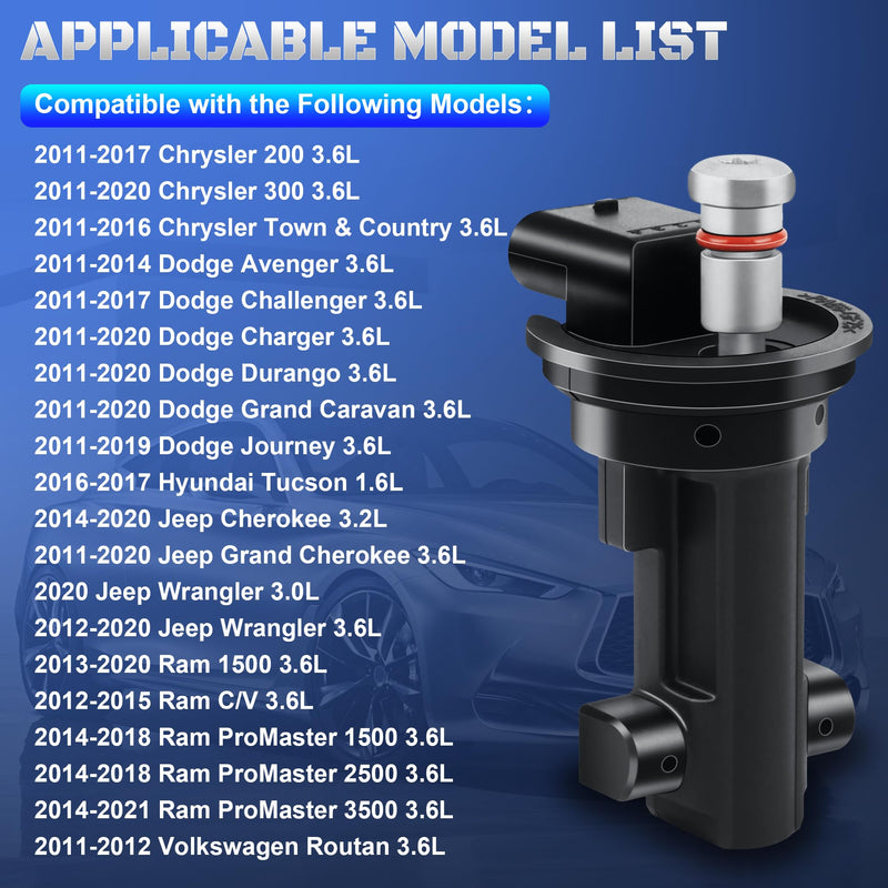 5149141AF Camshaft Position Sensor Compatible with 2011-2020 Chrysler 200 300 Town & Country, Dodge Charger Durango Grand Caravan Journey Avenger Challenger, Jeep Grand Cherokee Wrangler, Ram 1500