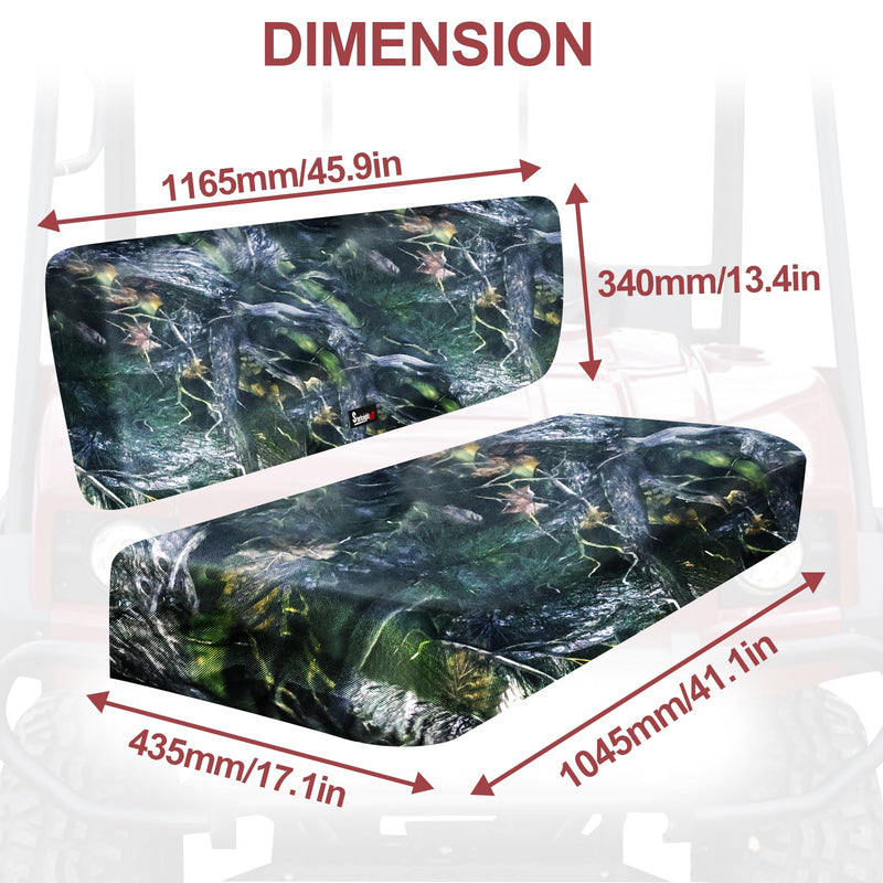 StarknightMT Mule 4010 Seat Cover UTV Mule Seat Cover Compatible with Kawasaki Mule 4010 4000 3000 3010 2001-2023 Camo Mule Bench Seat Covers