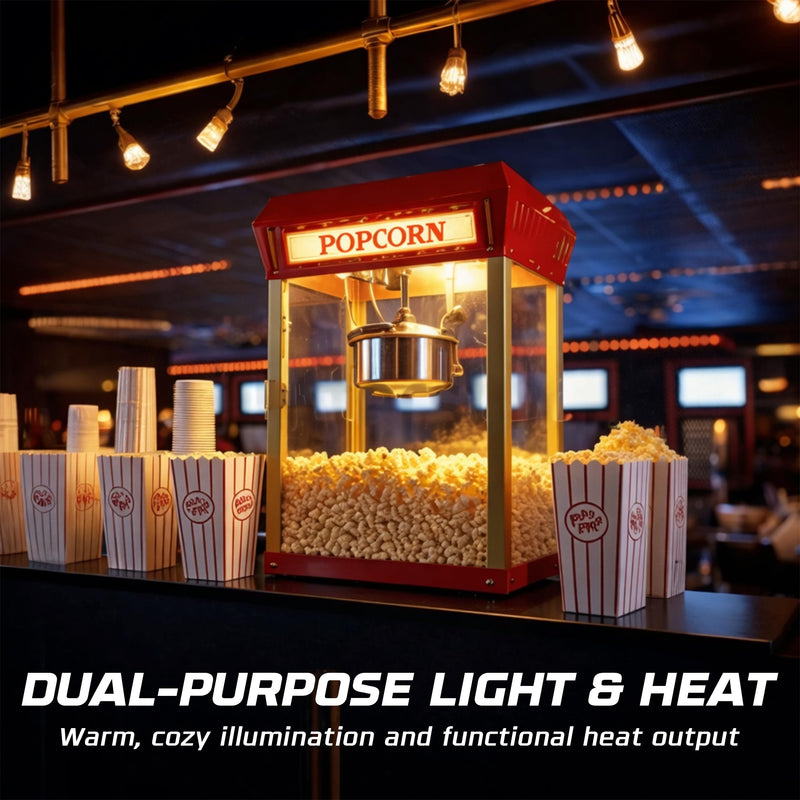 OHLECTRIC 50W Incandescent Appliance/Popcorn Bulb (4-Pack) Replacement for S4886, Reflector Flood Light Bulb Shatterproof Popcorn Machine Popper Bulb Frosted Warm White 2700K, 300Lm, E26 Dimmable 4