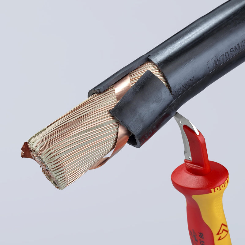 KNIPEX 98 55 1,000V Insulated Dismantling Knife