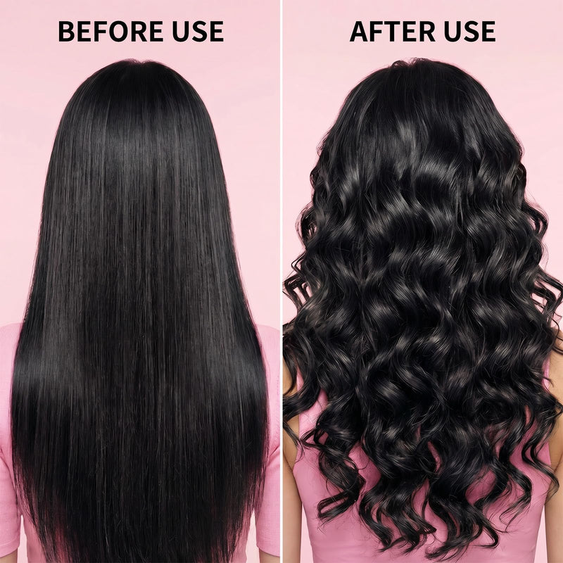 Heatless Curling Rods, Octopus Heatless Curler Set with Pink Satin Bonnet, No Heat Overnight Hair Curlers for Long & Short Hair, Soft Curling Rods for Sleeping