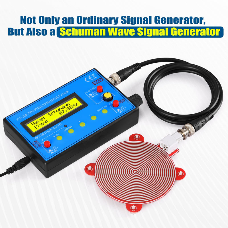 Mini DDS Signal Generator,1Hz-500kHz Multifunction Waveform Generator Signal Source with 7.83Hz Schumann Resonator, Ideal for Audio Testing, Oscilloscope Calibration, Tracking Down Circuit Faults
