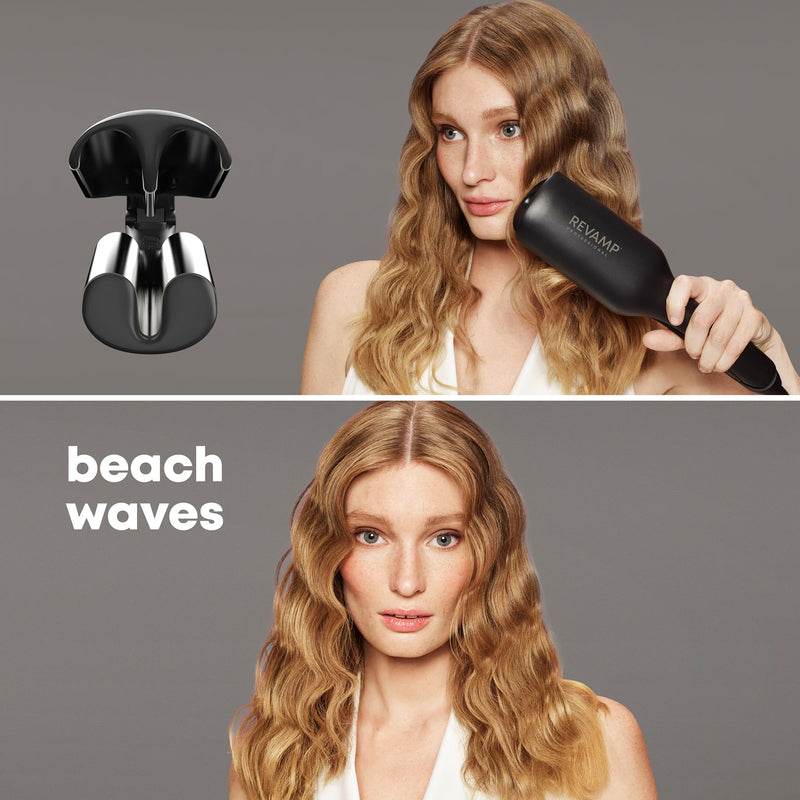 REVAMP 2 in 1 Beach & Volume Professional Hair Waver - Ceramic | Hair Curler, Multi Styler, High Volume Waves, Mermaid Beach Waves, for Short, Medium & Long Hair