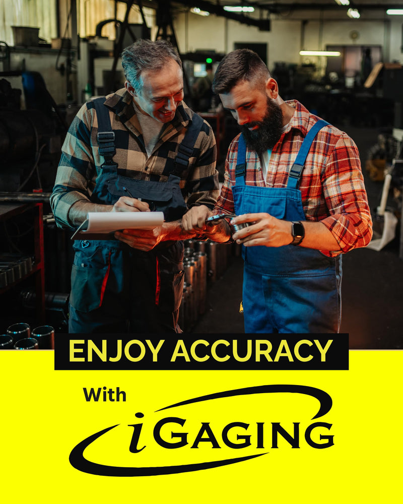 iGAGING Absolute Origin 0-6" Digital Caliper, IP54 Stainless Steel, SPC/USB Output Port, Inch & Metric Modes, Case, Manual 100-700-06