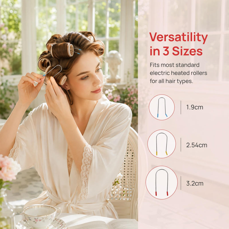 Beavorty Hot Roller Clips Hot Curler Clip Replacement Pins for Heated Rollers Roller Jaw Clamps for Home Diy Hair Styling and Salon Use Secure Hold for Curling Pins