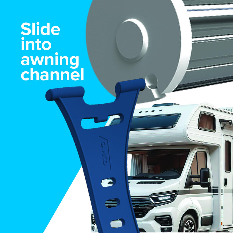 Camco Quick-Set RV Awning Party Light Hangers — 7-Pack — Securely Hangs Awning Lights for RV Canopy — Camping Essentials for Easy Outdoor Lighting (42700)