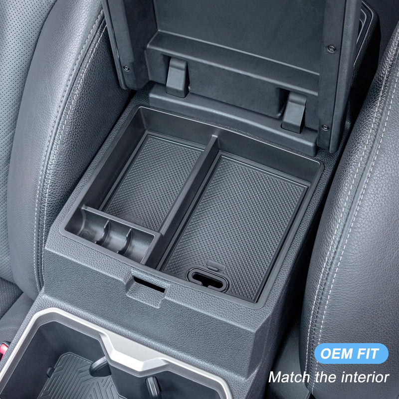 JKCOVER 2PCS Center Console Hidden Box Organizer Tray Compatible with 2024 2025 Toyota Tacoma Accessories Armrest Secret Compartment And Armrest Tray Organizer 2 Pcs