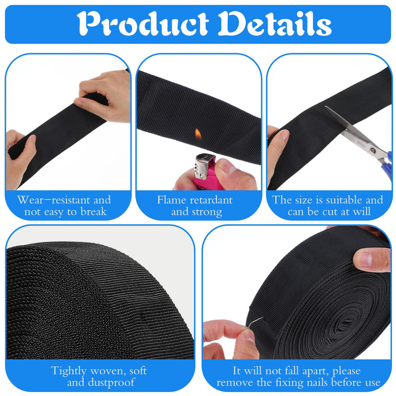 33 FT Nylon Hydraulic Hose Protector Sleeve Black Protective Cover Hose Sheath Hydraulic Hoses Wrap Cable Sleeve Torch Cutting Wire Cable Cover Management Wrap for Cord Tig (2 Inch Id)