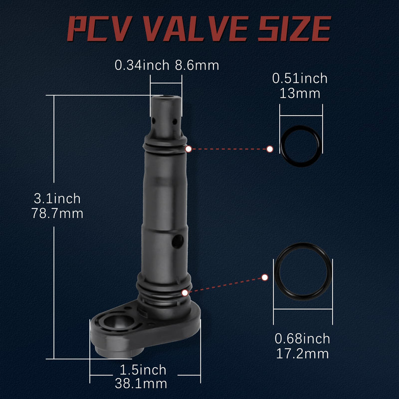 PCV Valve For 2003-2022 Honda Accord，Accord Crosstour，Pilot，Crosstour，Odyssey，Passport，Ridgeline，Acura MDX/RDX/RL/RLX/TL/TLX/TSX,Saturn Vue #17130-RCA-A02 17130RCAA01 0450358 PCV374 17130-RCA-A02