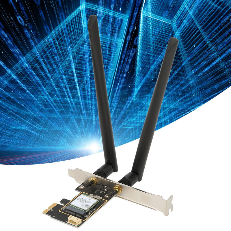 PCIe 6E Card, XB530NF MT7922 RZ616 2.4G 5G 6Ghz 3 band, Up to 2400Mbps Antenna MU MIMO PCIe Network Card, BT 5.2 Cordless NIC Adapter