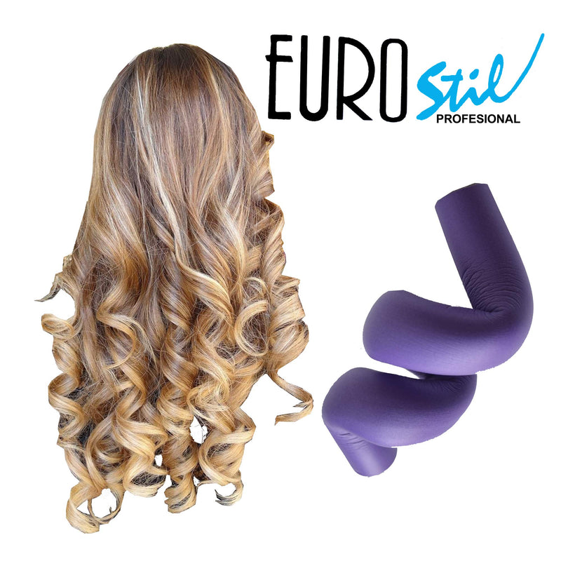 12 Piece Salon Quality Soft Foam Bendy Self-locking Hair Styling Rollers, Twist and Curl by Eurostil.
